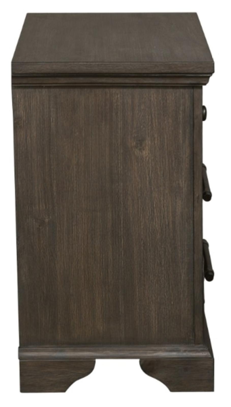 Taulon Nightstand in Dark Oak 5438-4 - Furniture 4 Less Outlet (Salinas,CA)