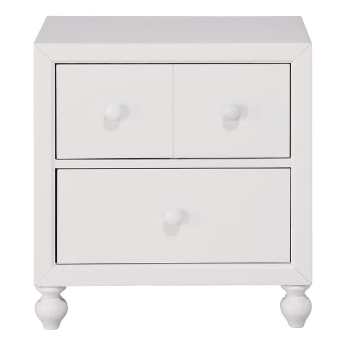 Wellsummer 2 Drawer Nightstand in White 1803W-4 - Furniture 4 Less Outlet (Salinas,CA)