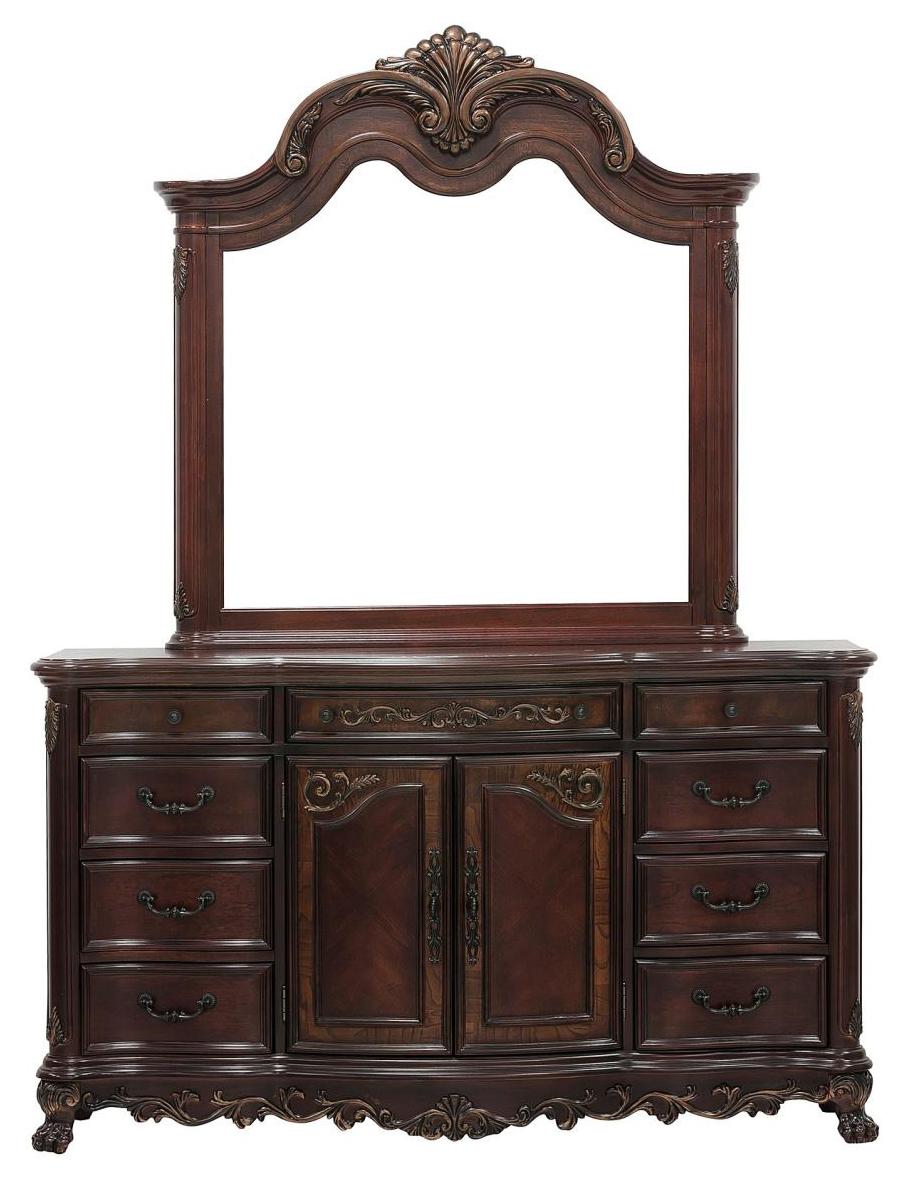 Deryn Park 9 Drawer Dresser in Cherry 2243-5 - Furniture 4 Less Outlet (Salinas,CA)