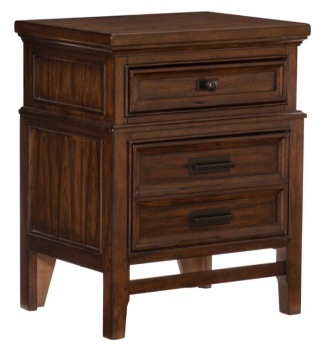Frazier Nightstand in Dark Cherry 1649-4 - Furniture 4 Less Outlet (Salinas,CA)