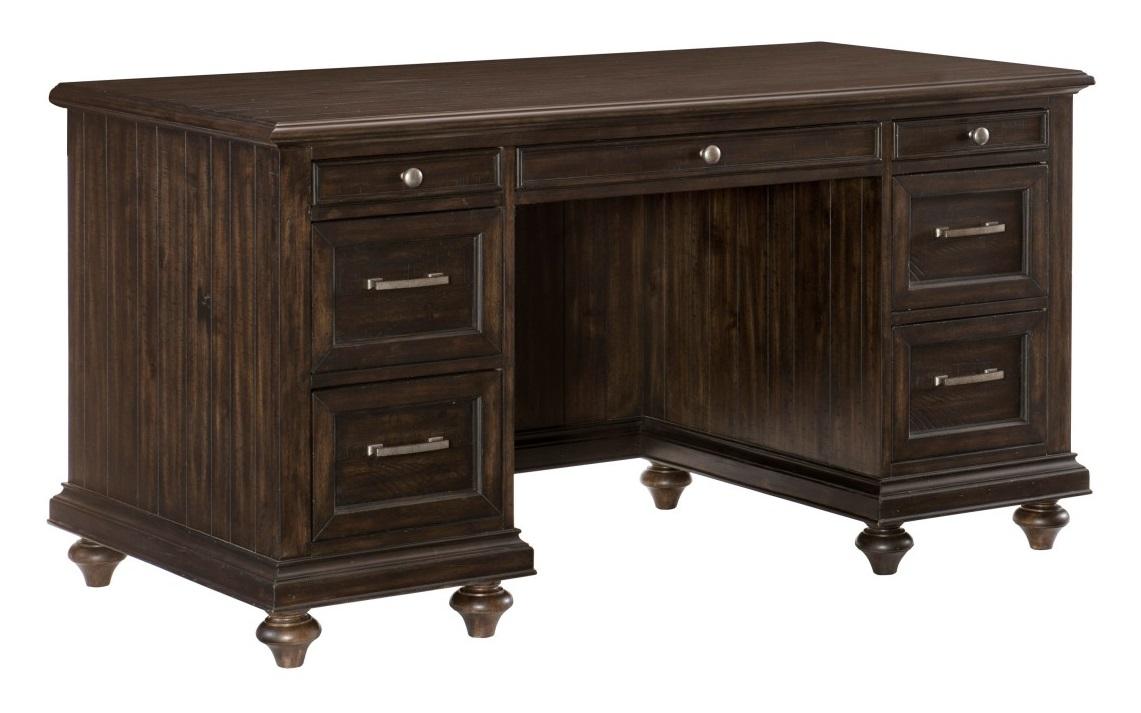 Cardano Executive Desk in Charcoal 1689-17 - Furniture 4 Less Outlet (Salinas,CA)