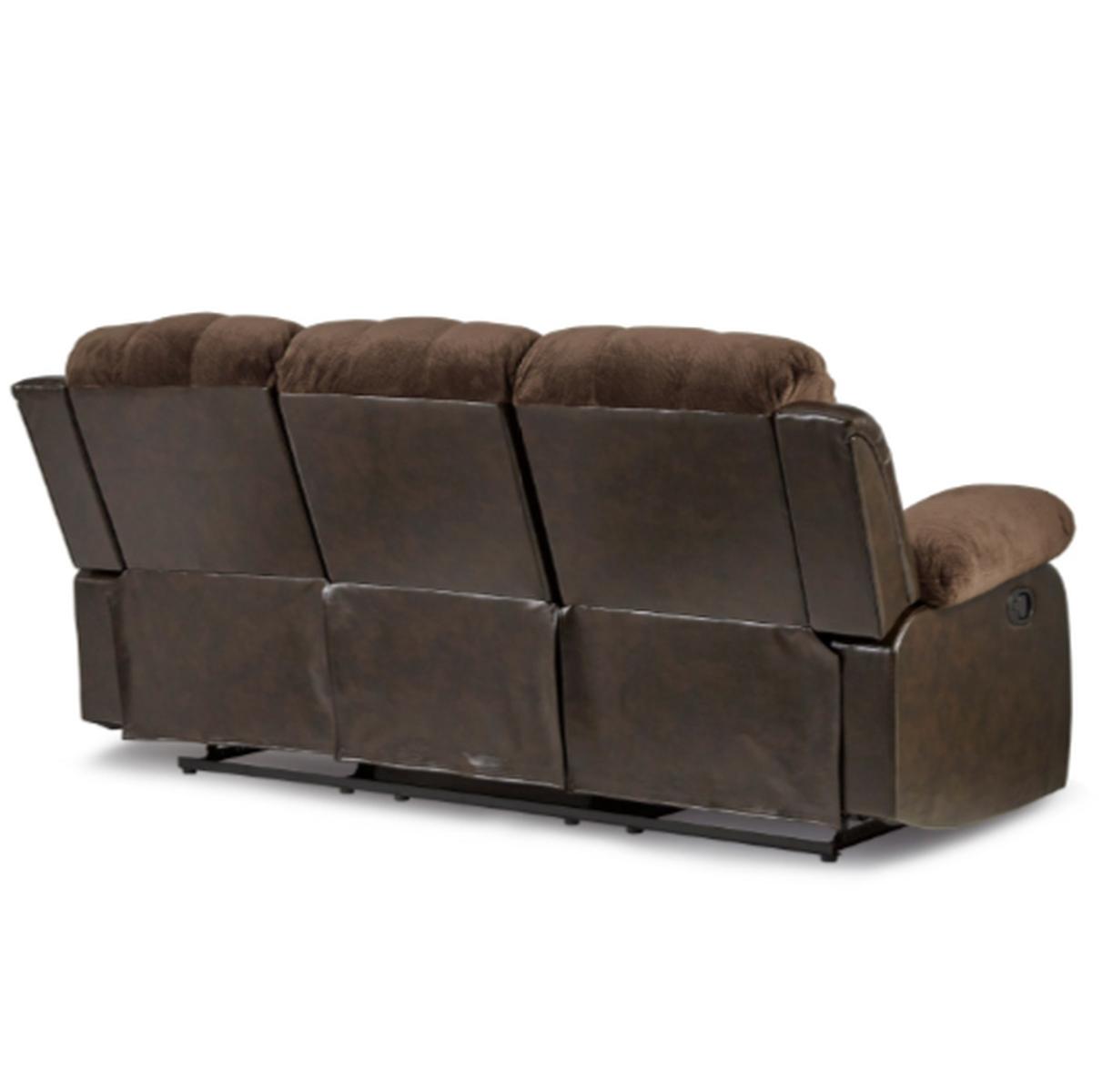 Granley Double Reclining Sofa in Chocolate 9700FCP-3 - Furniture 4 Less Outlet (Salinas,CA)