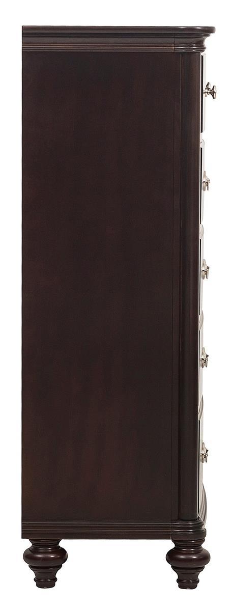 Marston 5 Drawer Chest in Dark Cherry 2615DC-9 - Furniture 4 Less Outlet (Salinas,CA)