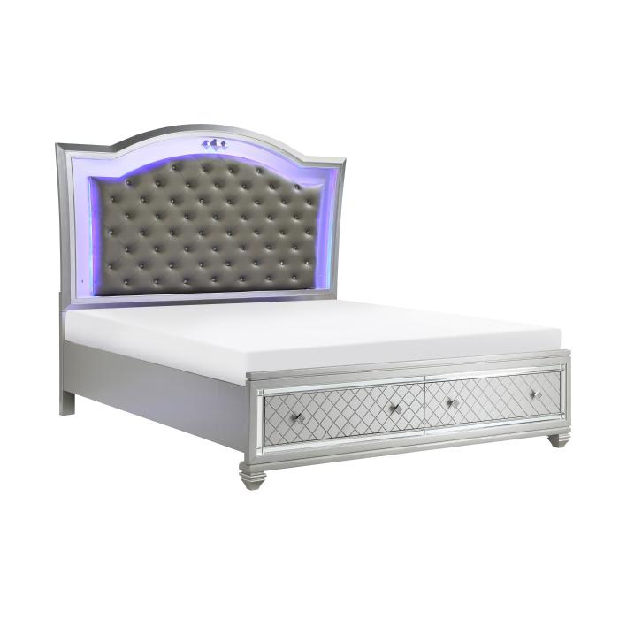 Leesa (3) California King Platform Bed with Footboard Storage - Furniture 4 Less Outlet (Salinas,CA)
