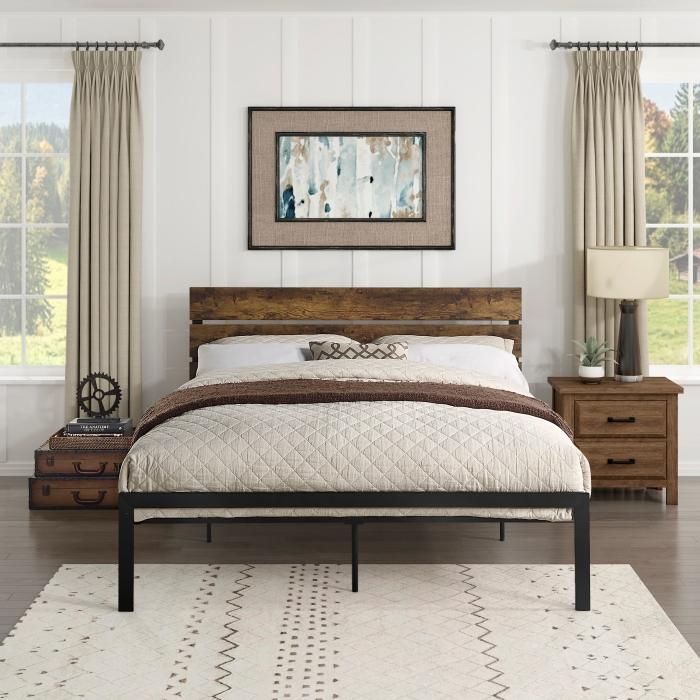 Marshall Queen Platform Bed - Furniture 4 Less Outlet (Salinas,CA)