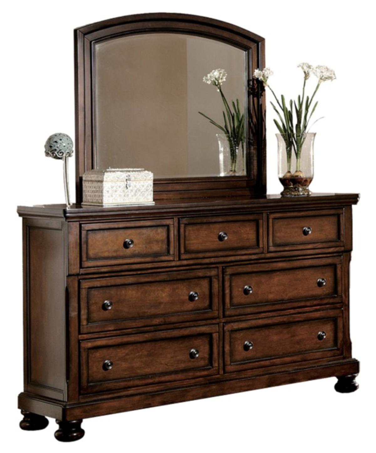 Cumberland Mirror in Brown Cherry 2159-6 - Furniture 4 Less Outlet (Salinas,CA)