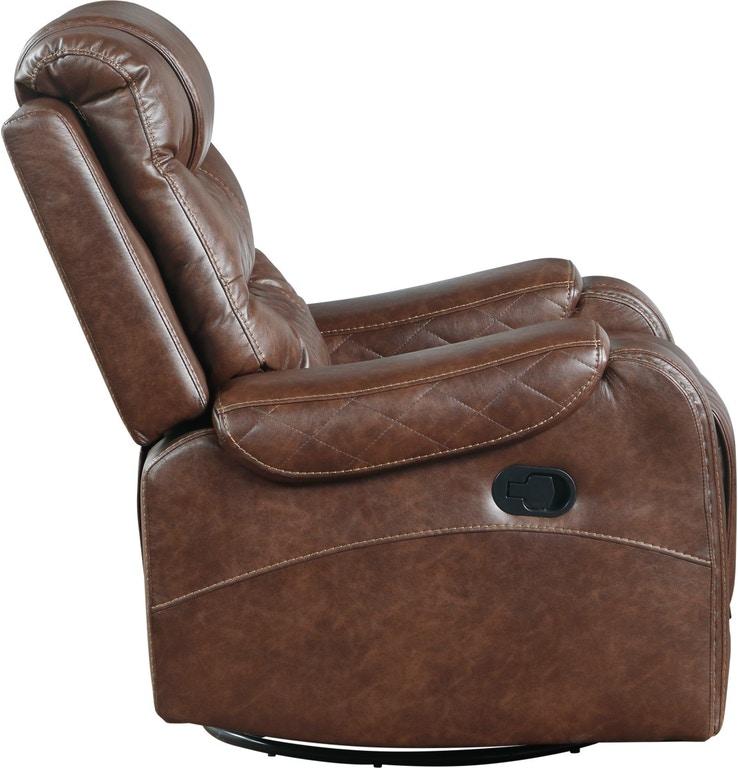 Putnam Swivel Glider Reclining Chair in Brown 9405BR-1 - Furniture 4 Less Outlet (Salinas,CA)