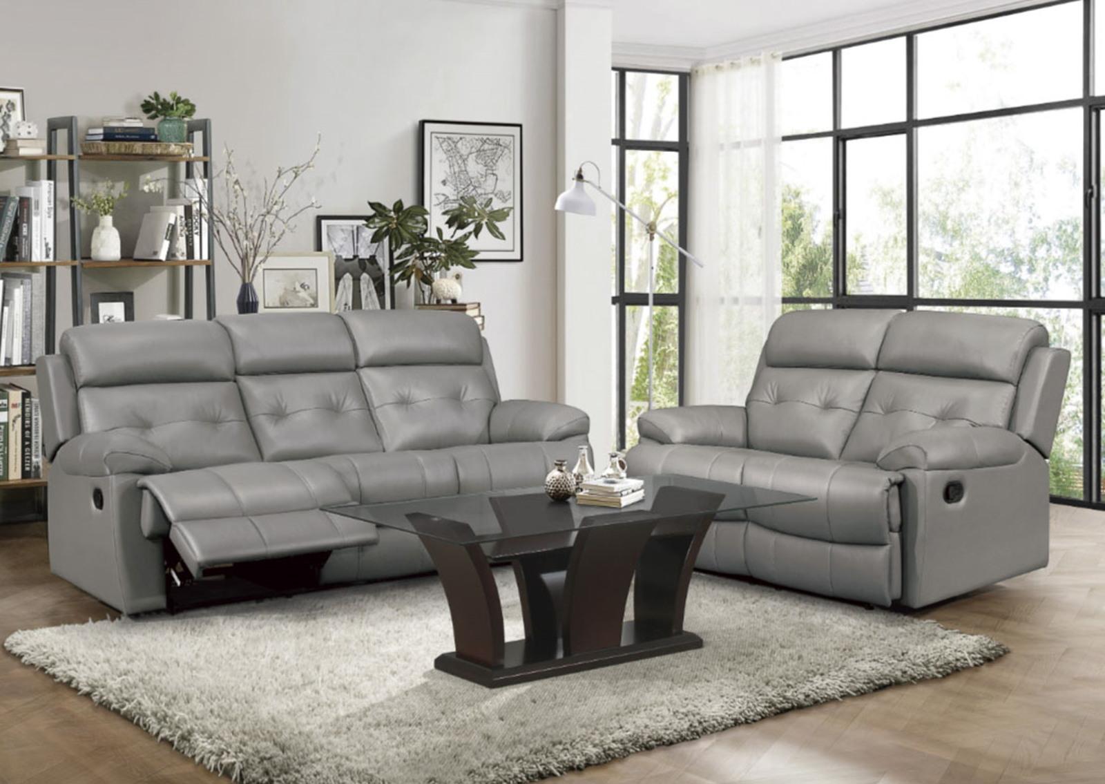 Lambent Double Reclining Loveseat in Gray - Furniture 4 Less Outlet (Salinas,CA)