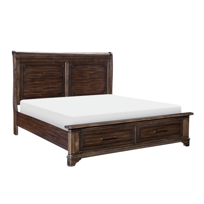 Boone (3) Eastern King Platform Bed with Footboard Storage - Furniture 4 Less Outlet (Salinas,CA)