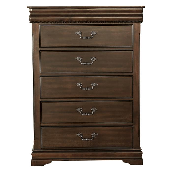 Mont Belvieu Chest in Dark Cherry 1869-9 - Furniture 4 Less Outlet (Salinas,CA)