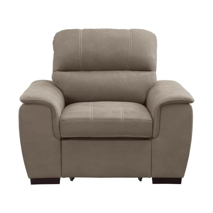 9858TP-1 - Chair with Pull-out Ottoman - Furniture 4 Less Outlet (Salinas,CA)