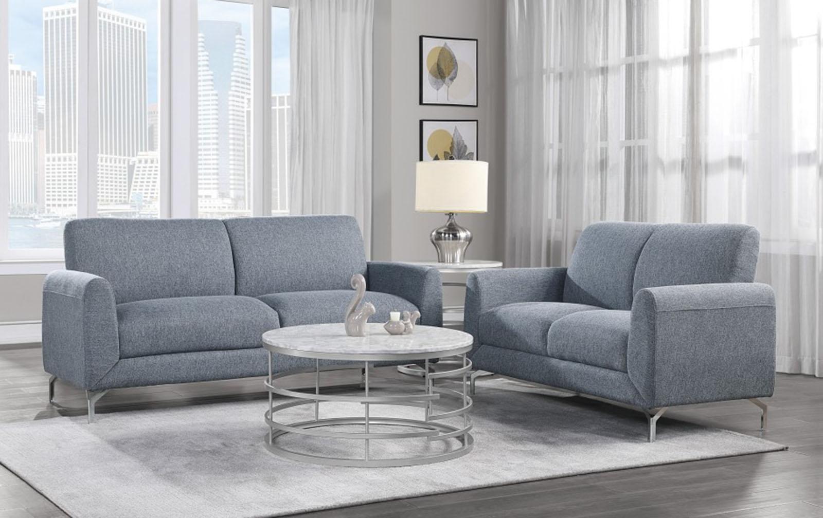 Venture Sofa in Blue - Furniture 4 Less Outlet (Salinas,CA)