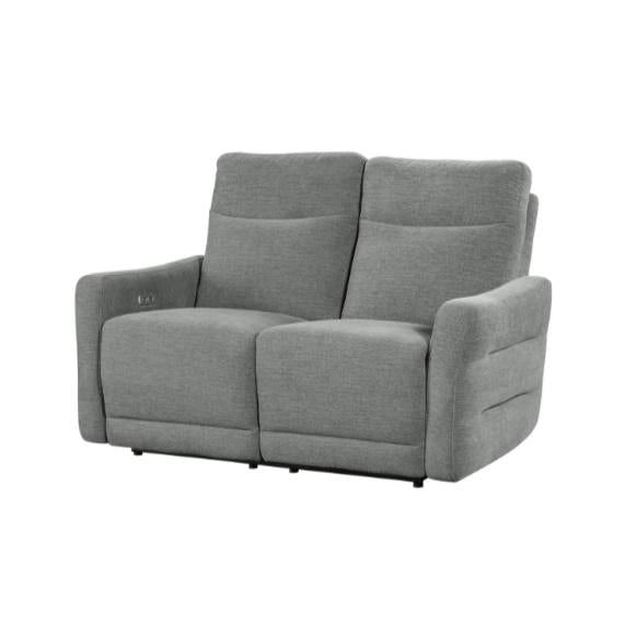 Edition Power Double Lay Flat Reclining Loveseat in Dove Grey 9804DV-2PWH - Furniture 4 Less Outlet (Salinas,CA)