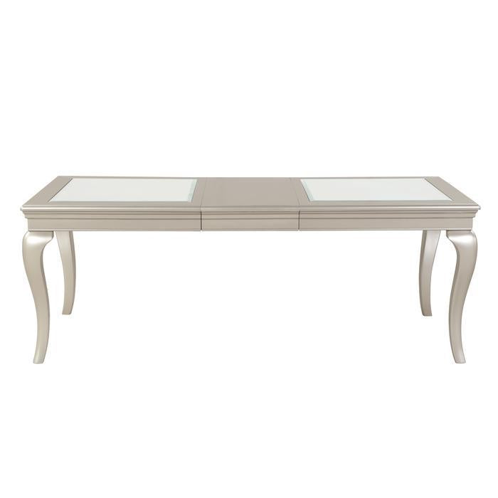 Crawford Dining Table in Silver 5546-84 - Furniture 4 Less Outlet (Salinas,CA)