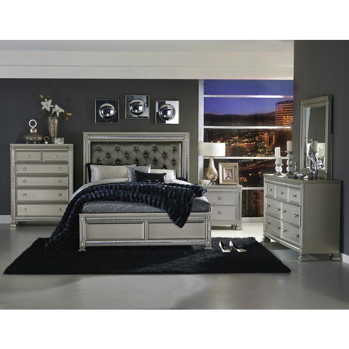 Bevelle (3)California King Bed - Furniture 4 Less Outlet (Salinas,CA)