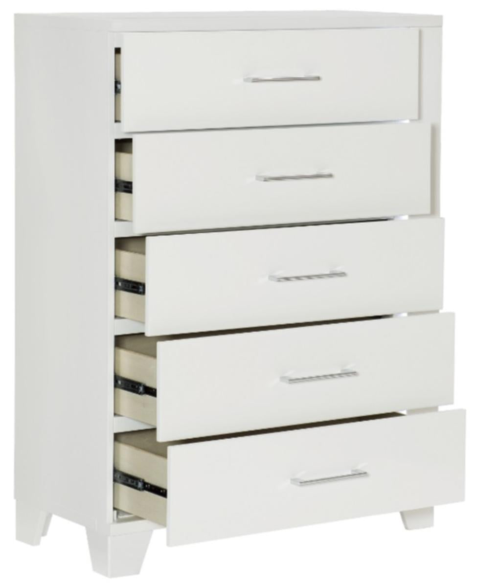 Kerren Chest in White 1678W-9 - Furniture 4 Less Outlet (Salinas,CA)