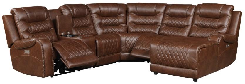 Putnam Corner Seat in Brown 9405BR-CR - Furniture 4 Less Outlet (Salinas,CA)
