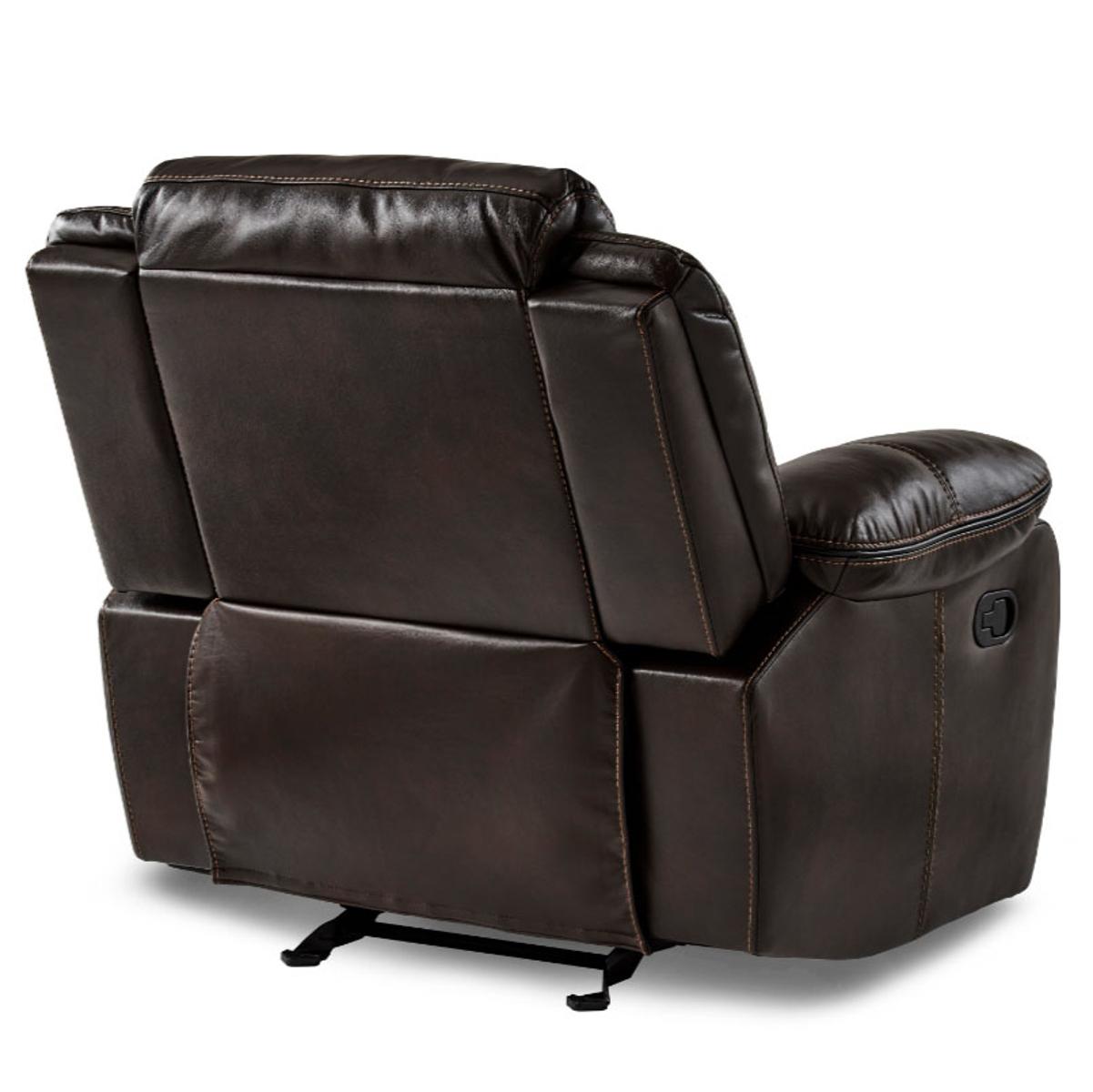 Bastrop Glider Reclining Chair in Brown 8230BRW-1 - Furniture 4 Less Outlet (Salinas,CA)