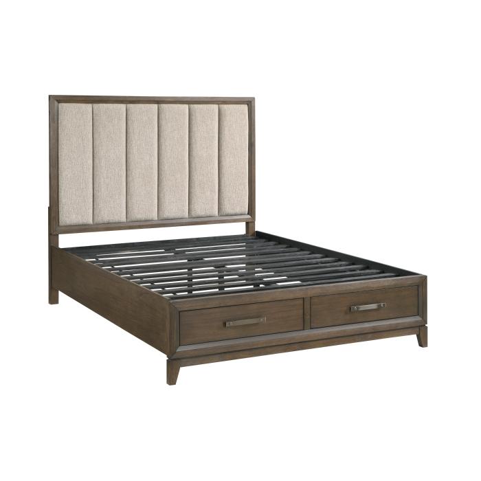 Cambridge (3) California King Platform Bed with Footboard Storage - Furniture 4 Less Outlet (Salinas,CA)