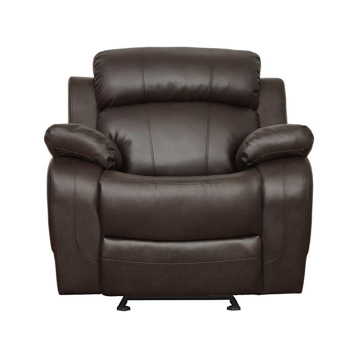 Marille Double Glider Reclining Chair in Brown - Furniture 4 Less Outlet (Salinas,CA)