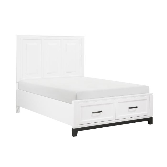1450WHF-1-Youth (3) Full Platform Bed with Footboard Storage - Furniture 4 Less Outlet (Salinas,CA)