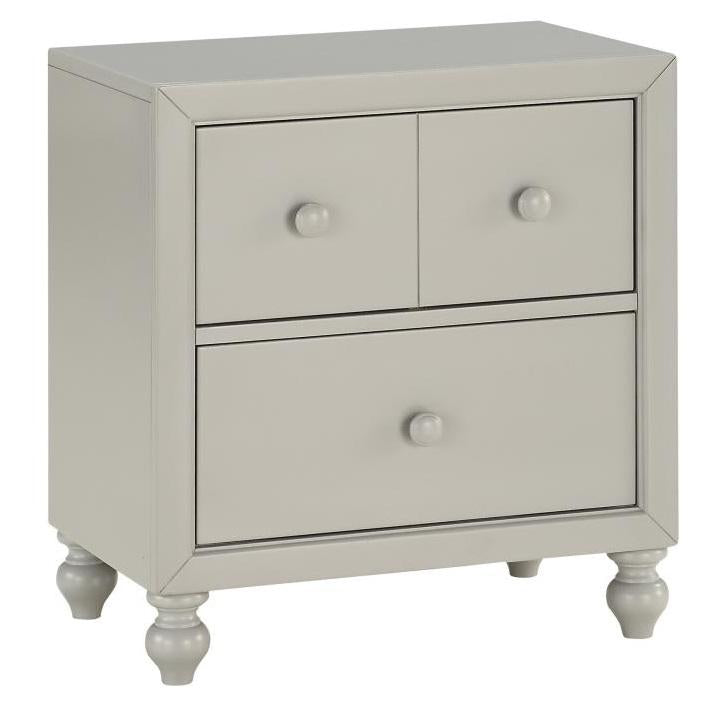 Wellsummer 2 Drawer Nightstand in Gray 1803GY-4 - Furniture 4 Less Outlet (Salinas,CA)