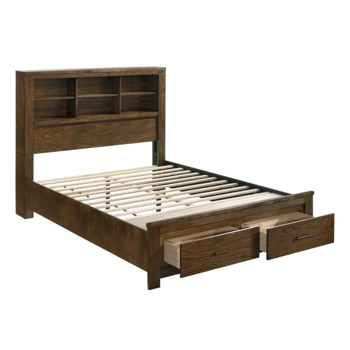 1592K-1CK-Bedroom (3) California King Platform Bed with Footboard Storage - Furniture 4 Less Outlet (Salinas,CA)
