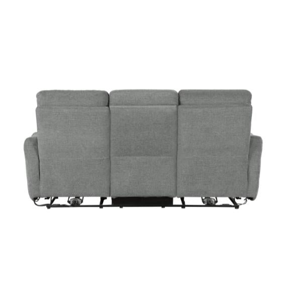 Edition Power Double Lay Flat Reclining Sofa in Dove Grey 9804DV-3PWH - Furniture 4 Less Outlet (Salinas,CA)
