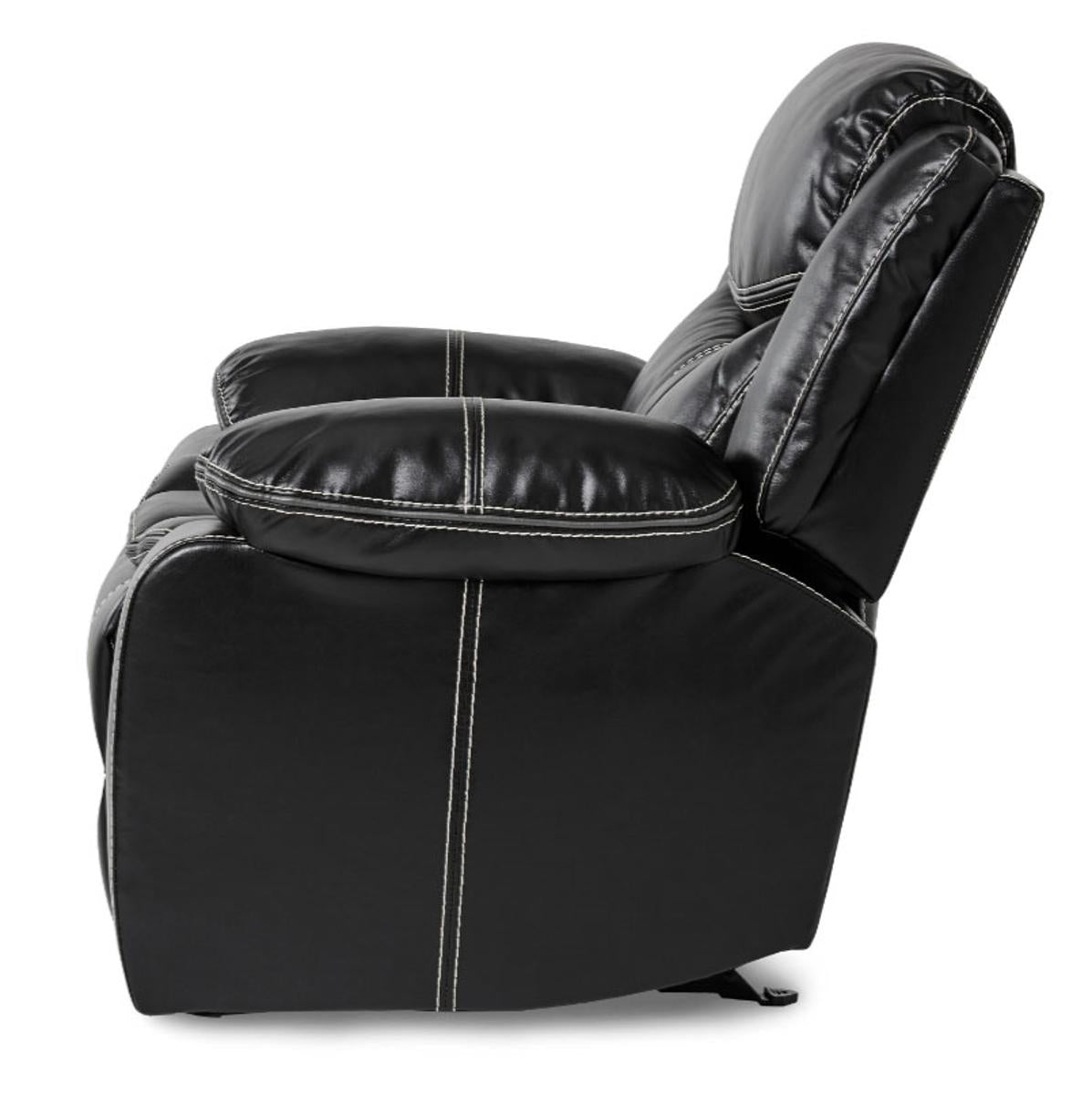 Bastrop Glider Reclining Chair in Black 8230BLK-1 - Furniture 4 Less Outlet (Salinas,CA)