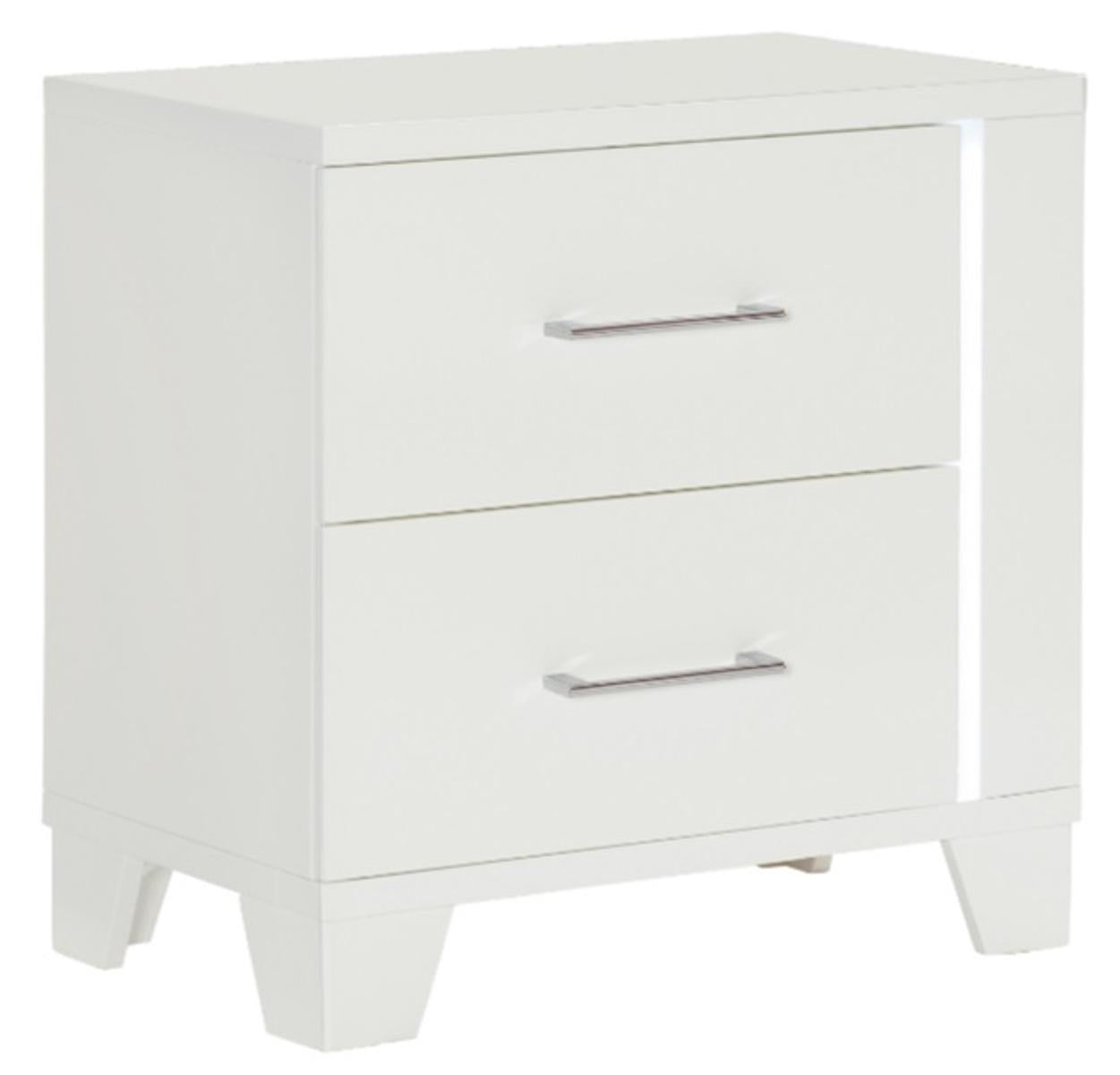 Kerren Nightstand in White 1678W-4 - Furniture 4 Less Outlet (Salinas,CA)