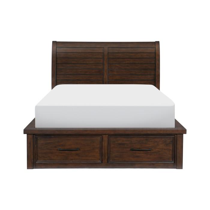 Logandale (4) Queen Platform Bed with Footboard Storage - Furniture 4 Less Outlet (Salinas,CA)