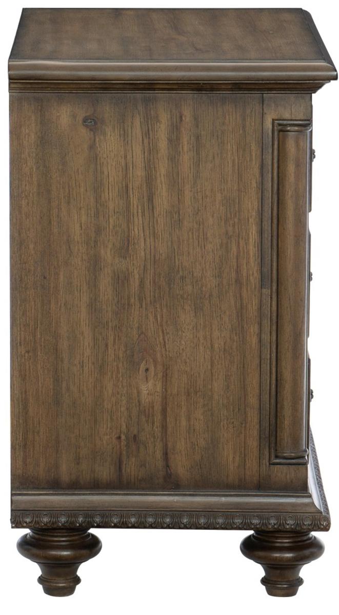 Rachelle 3 Drawer Nightstand in Weathered Pecan 1693-4 - Furniture 4 Less Outlet (Salinas,CA)