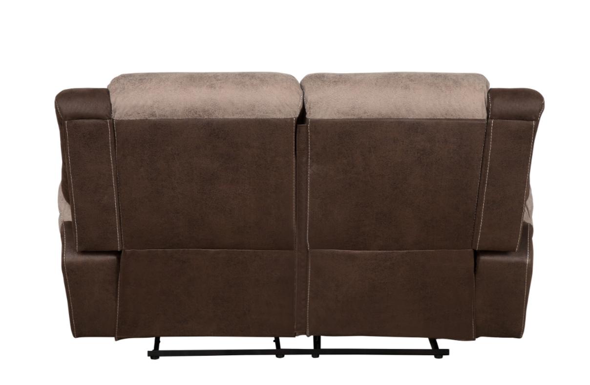 Chai Relcining Loveseat in 2 Tones - Furniture 4 Less Outlet (Salinas,CA)