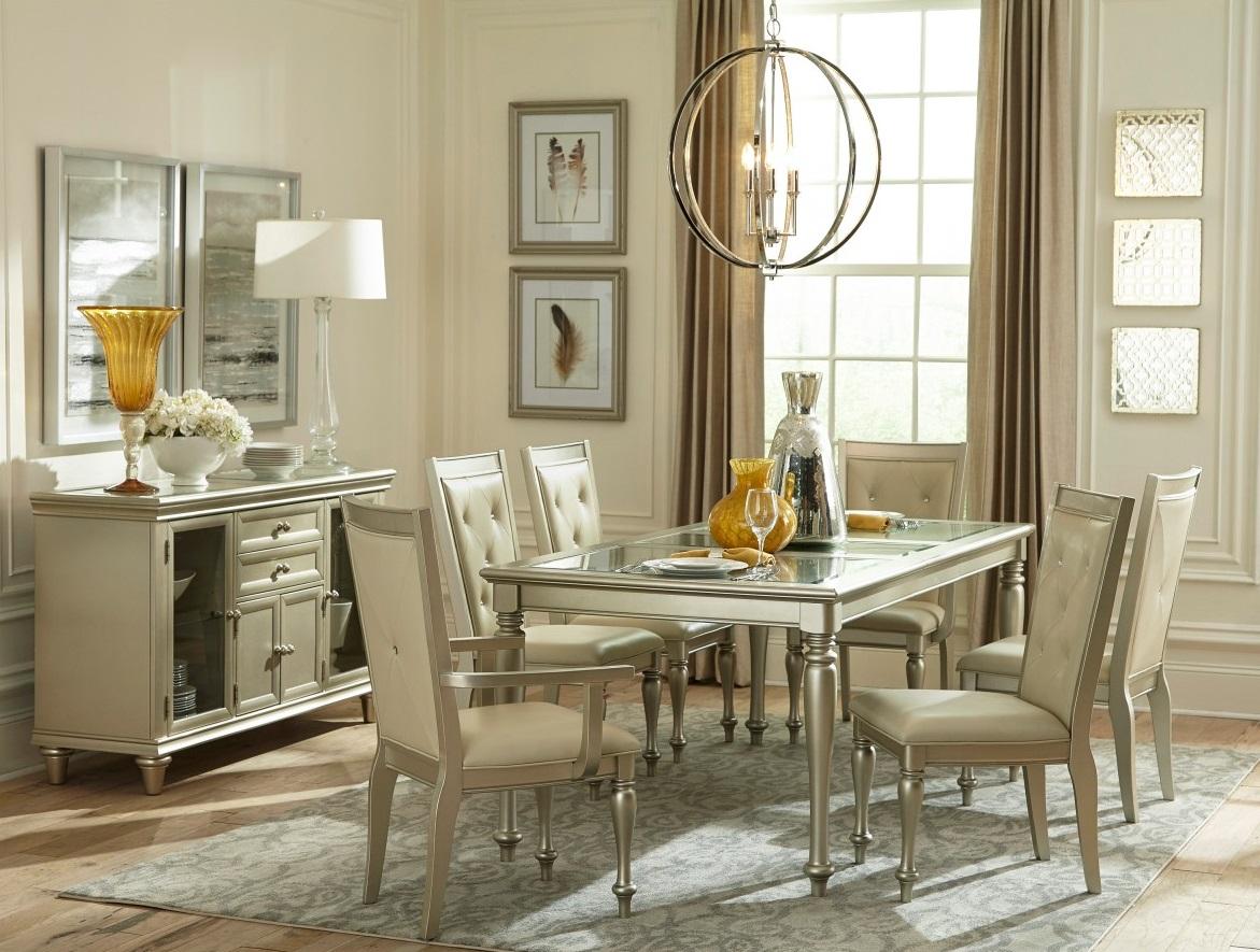 Celandine Arm Chair in Silver (Set of 2) - Furniture 4 Less Outlet (Salinas,CA)