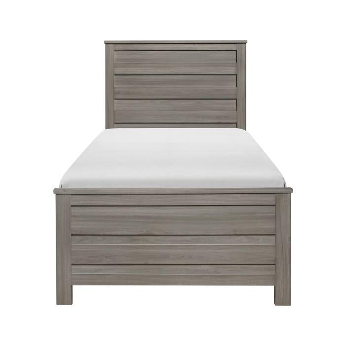 Waldorf Twin Panel Bed in Dark Gray 1902T-1 - Furniture 4 Less Outlet (Salinas,CA)