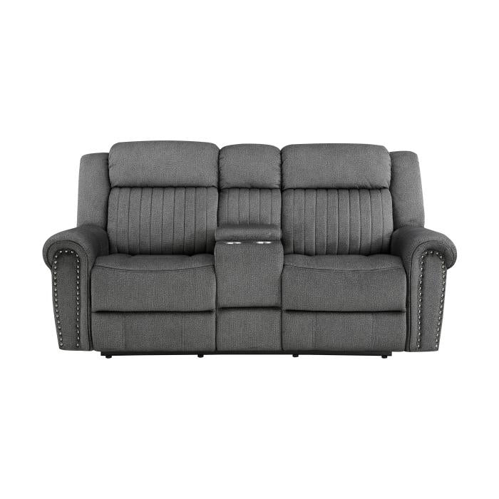 9204CC-2PW - Power Double Reclining Love Seat with Center Console - Furniture 4 Less Outlet (Salinas,CA)