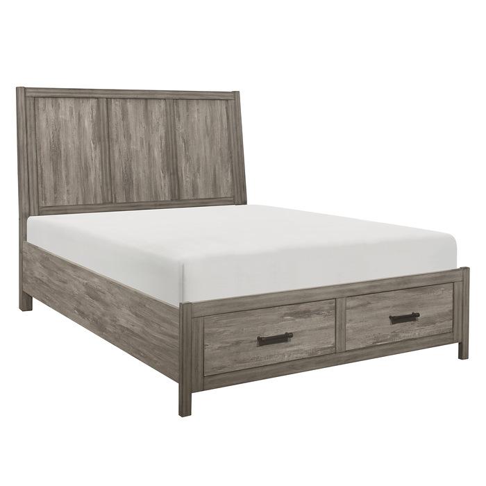 Bainbridge (3) Queen Platform Bed with Footboard Storage - Furniture 4 Less Outlet (Salinas,CA)