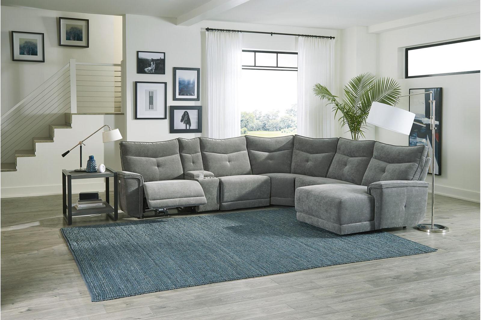 Tesoro Corner Seat in Dark Gray 9509DG-CR - Furniture 4 Less Outlet (Salinas,CA)