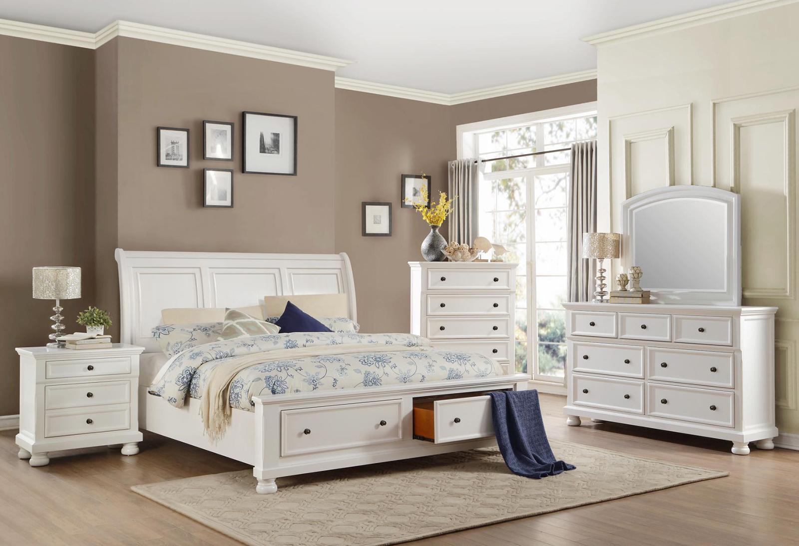 Laurelin 5 Drawer Chest in White 1714W-9 - Furniture 4 Less Outlet (Salinas,CA)
