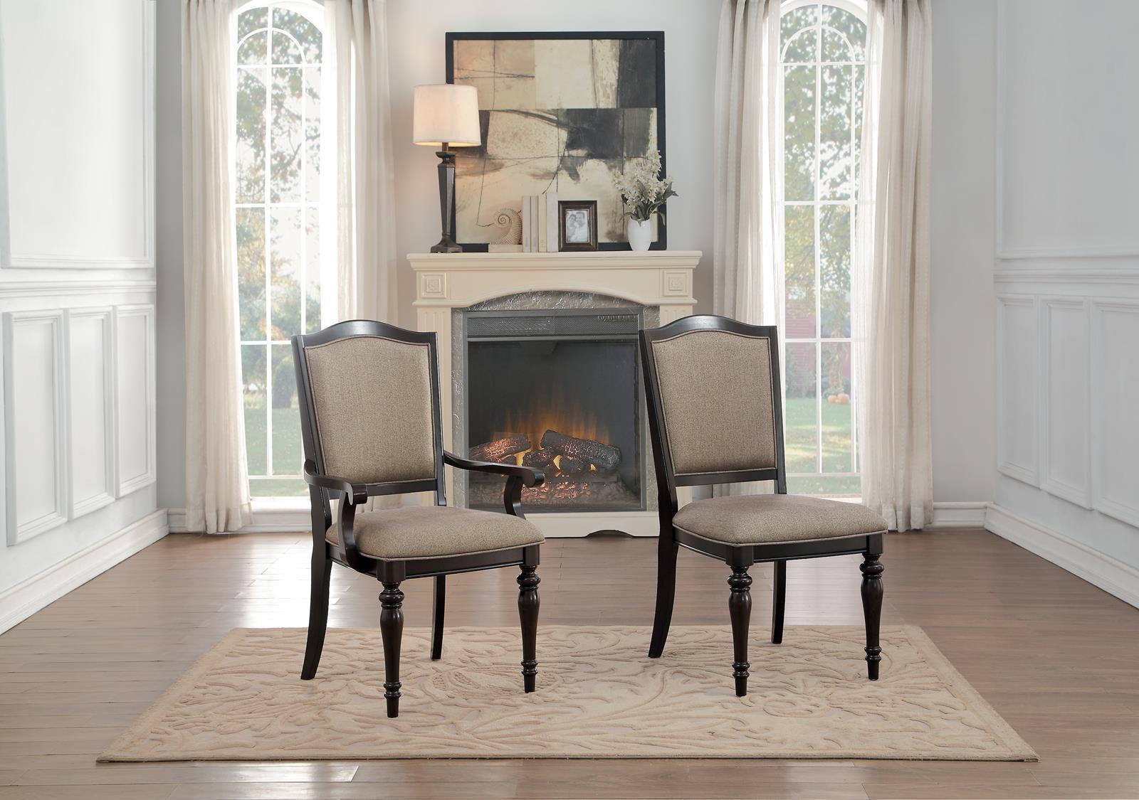 Marston Arm Chair in Dark Cherry (Set of 2) 2615DCA - Furniture 4 Less Outlet (Salinas,CA)