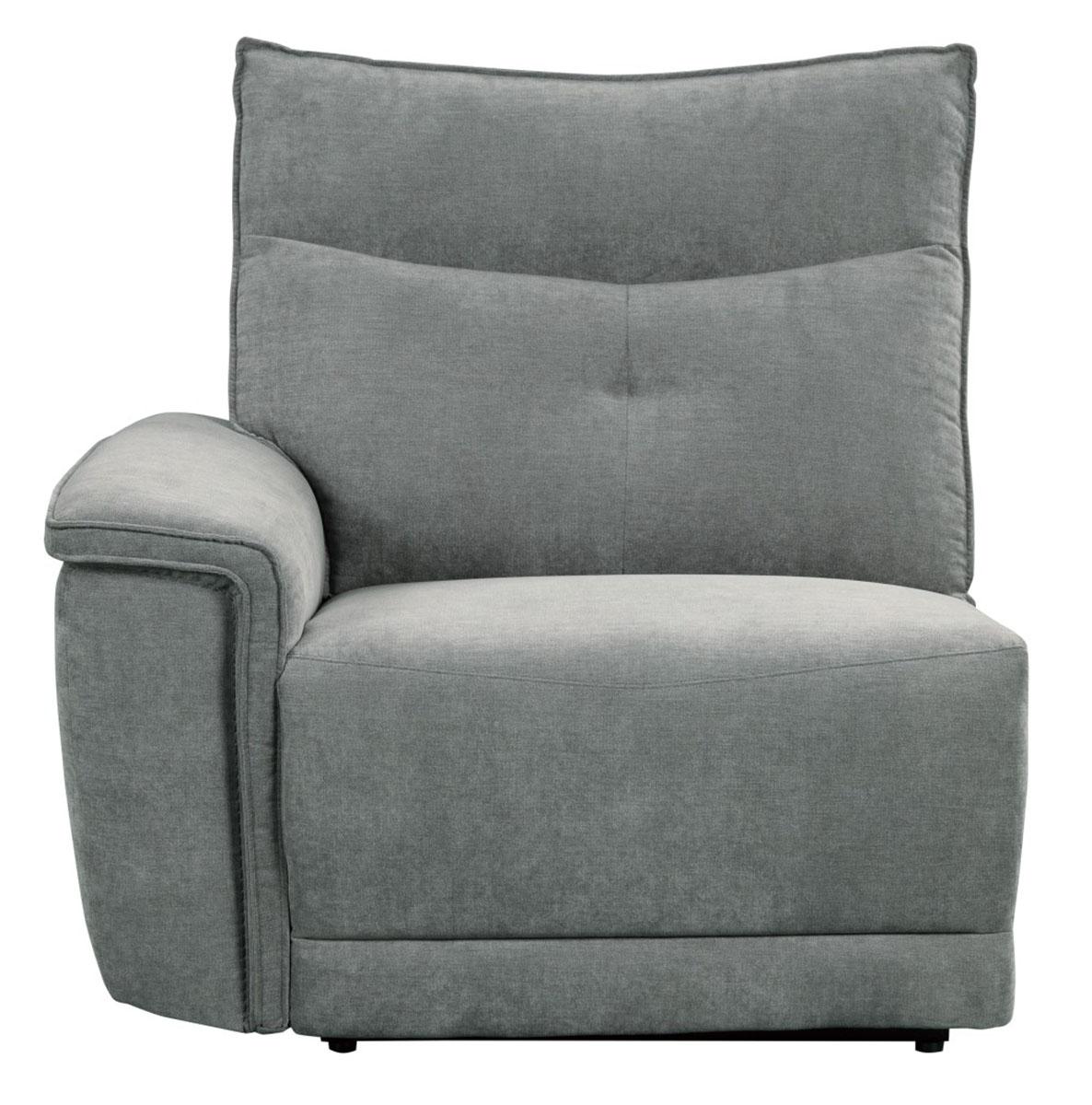 Tesoro Left Side Reclining Chair in Dark Gray 9509DG-LR - Furniture 4 Less Outlet (Salinas,CA)