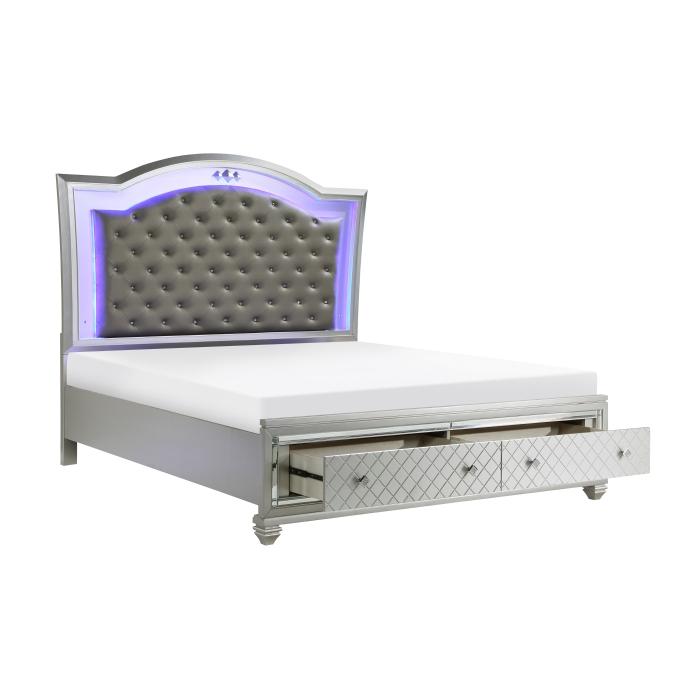 Leesa (3) Eastern King Platform Bed with Footboard Storage - Furniture 4 Less Outlet (Salinas,CA)