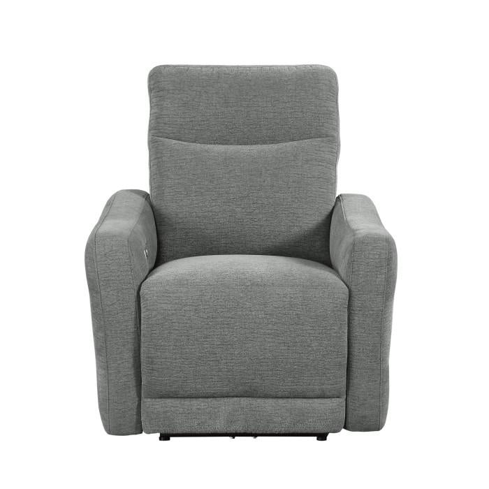 Edition Power Lay Flat Reclining Chair in Dove Grey 9804DV-1PWH - Furniture 4 Less Outlet (Salinas,CA)