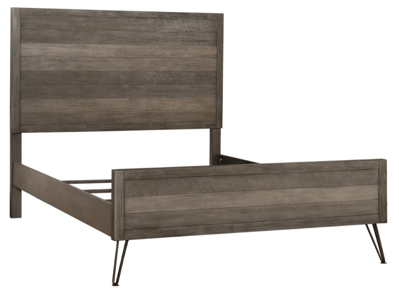 Urbanite Full Panel Bed in Tri-tone Gray 1604F-1 - Furniture 4 Less Outlet (Salinas,CA)