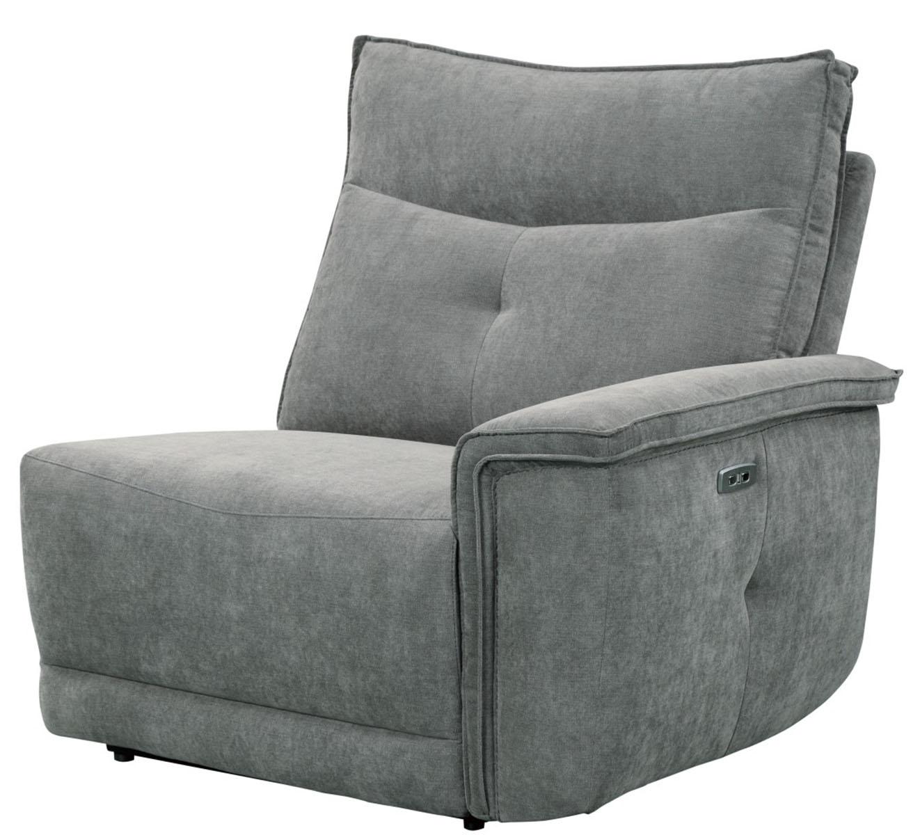 Tesoro Right Side Reclining Chair in Dark Gray 9509DG-RR - Furniture 4 Less Outlet (Salinas,CA)