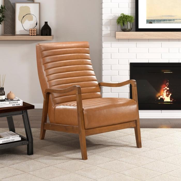 1226BRW-1-Seating Accent Chair - Furniture 4 Less Outlet (Salinas,CA)