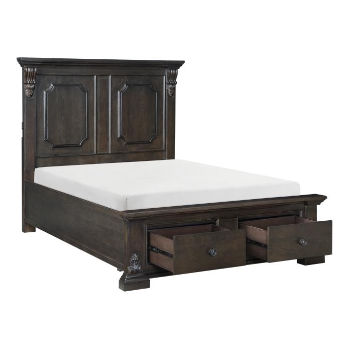 Cornwall (3) Eastern King Platform Bed with Footboard Storage - Furniture 4 Less Outlet (Salinas,CA)