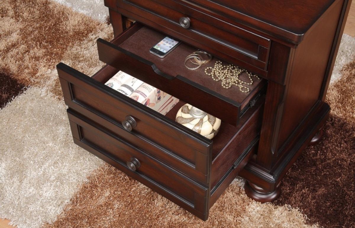 Cumberland Nightstand in Brown Cherry 2159-4 - Furniture 4 Less Outlet (Salinas,CA)