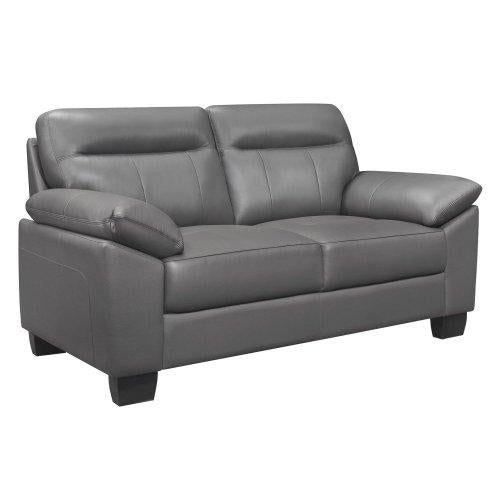 Denizen Loveseat in Dark Gray 9537DGY-2 - Furniture 4 Less Outlet (Salinas,CA)