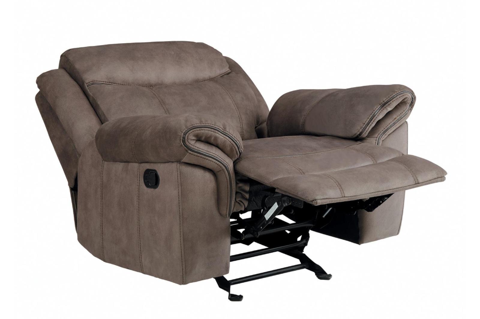 Aram Glider Reclining Chair in Dark Brown 8206NF-1 - Furniture 4 Less Outlet (Salinas,CA)